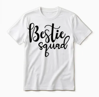 Bestie Squad 01 Unisex T-Shirt - White
