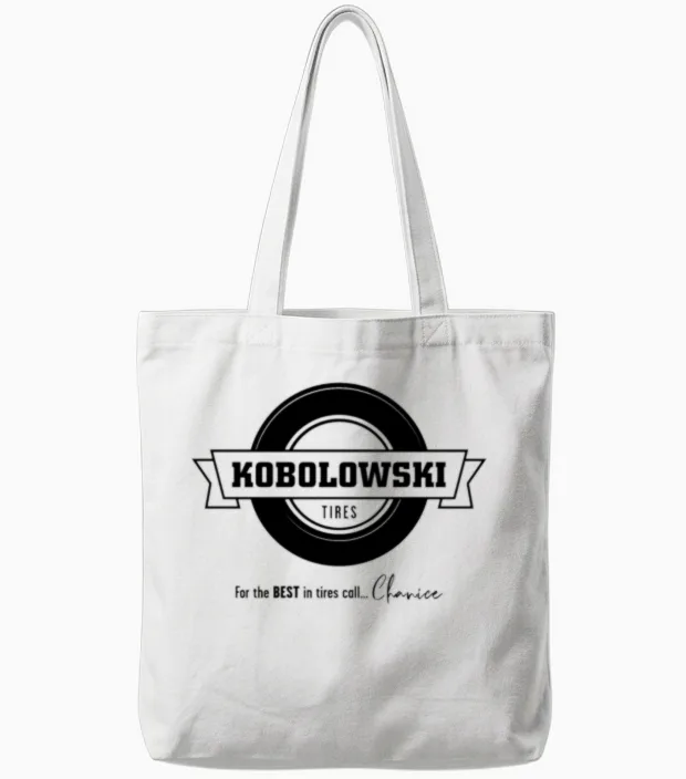 Car Tire 80s Movie Kobolowski Tires Tote Bags in White