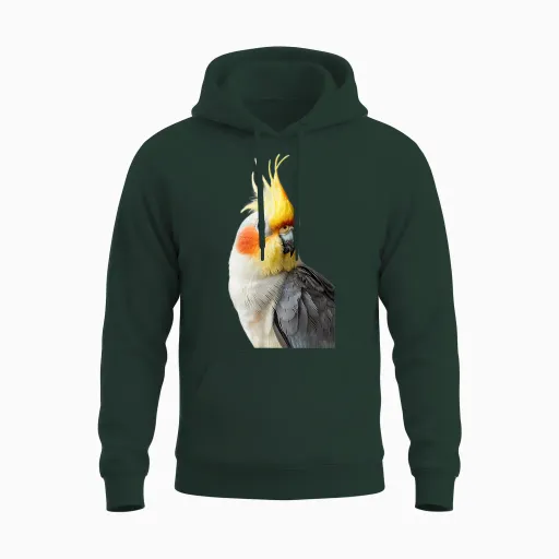 Cockatiel Unisex Hoodie - Forest