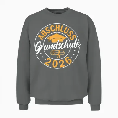 Abschluss Grundschule 2026 - Grundschule Abschied 2026 Unisex Sweatshirt - Graphite Heather