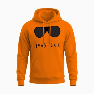 George Michael Tribute 1963 2016 Unisex Hoodie - Safety Orange