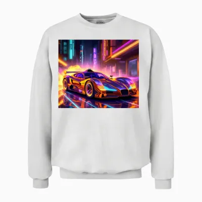 Retro Future Sh Unisex Sweatshirt - White
