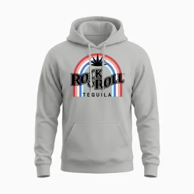 Rock N Roll Tequila Fifth Collection Unisex Hoodie - Ash
