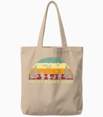 Retro Dance Mode Tote Bags - Natural