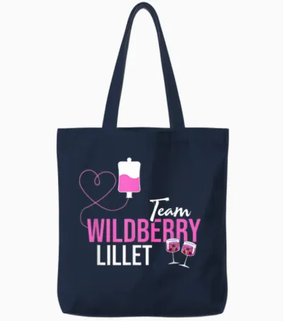 Team Wildberry Lillet Früchte Cocktail Sommer Alkohol Tote Bags - Navy