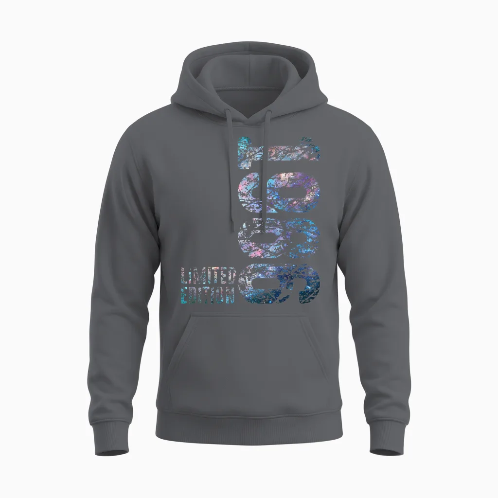 40th Birthday Man Woman 40 Years 1986 Funny Gift Unisex Hoodie in Charcoal