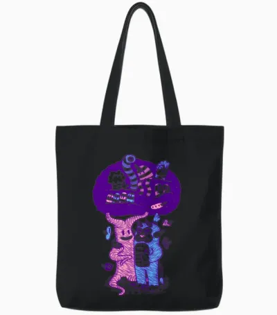 Happy Tree Friends Ii Tote Bags - Black