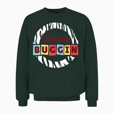 Retro Totally Buggin Unisex Sweatshirt - Forest