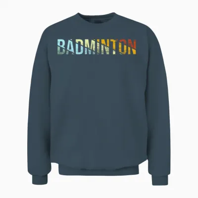 Badminton Retro Unisex Sweatshirt - Dark Heather