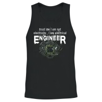 Electrical Engineer Unisex Tank Top - Black – 2