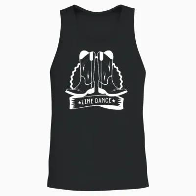 Leben Liebe Line Dance Cowgirl Country Tanzgruppe Linedance Unisex Tank Top - Black