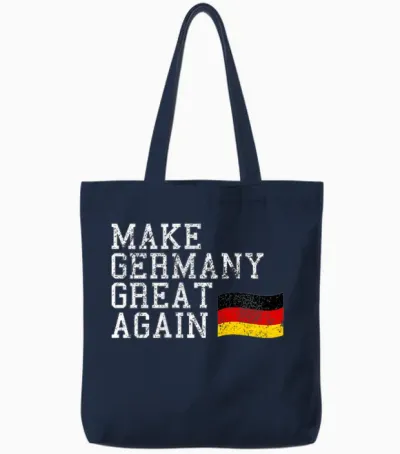Vintage Make Germany Great Again Deutschland Heimat Geschenk Tote Bags - Navy