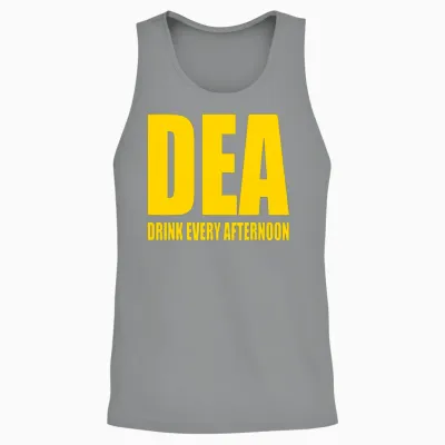 Dea Drink Every Afternoon Funny Drinking Parody Gi Unisex Tank Top - Sport Grey