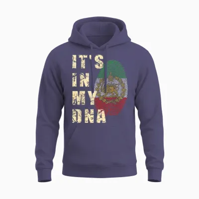 Iran Lion Sun Flag Iran Persian Shir O Khorshid Unisex Hoodie - Heather Sport Dark Navy