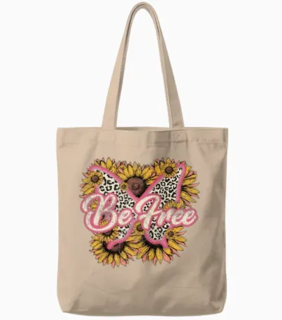 Retro Tote Bags - Natural