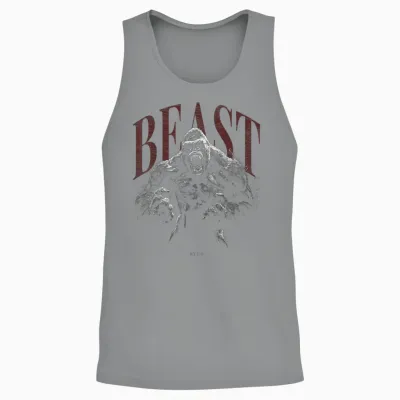 Gorilla Affe Gym Fitness Aesthetic Streetwear Damen Herren Unisex Tank Top - Sport Grey