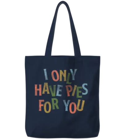I Only Have Pies for You Tote Bags - Navy