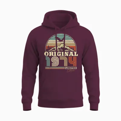 1974 Limited Edition Unisex Hoodie - Maroon