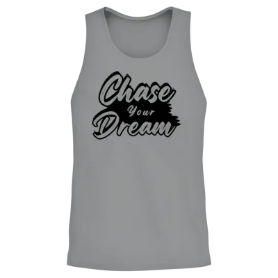 Chase Your Dreams Script Unisex Tank Top - Sport Grey
