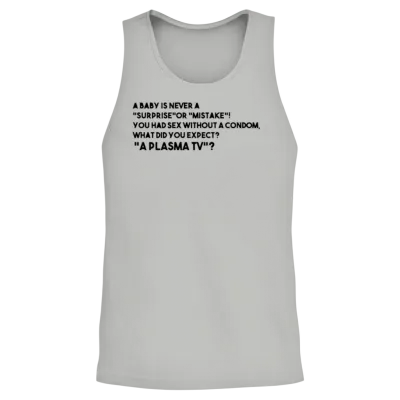 Funny Use Condom Unisex Tank Top - Ash