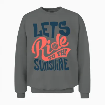 Lets-Ride-To-The-Sunshine-Inscription Unisex Sweatshirt - Graphite Heather