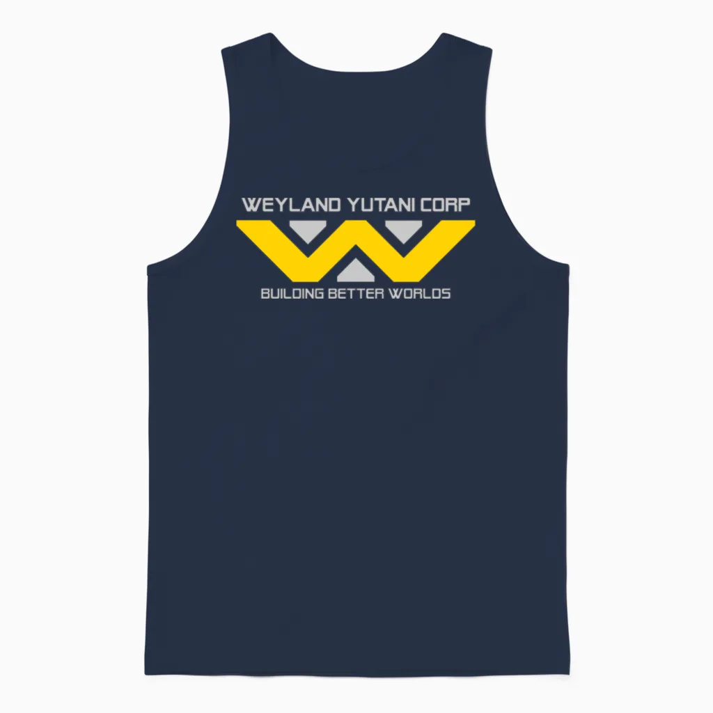 Weyland Yutani Corp Unisex Tank Top in Navy
