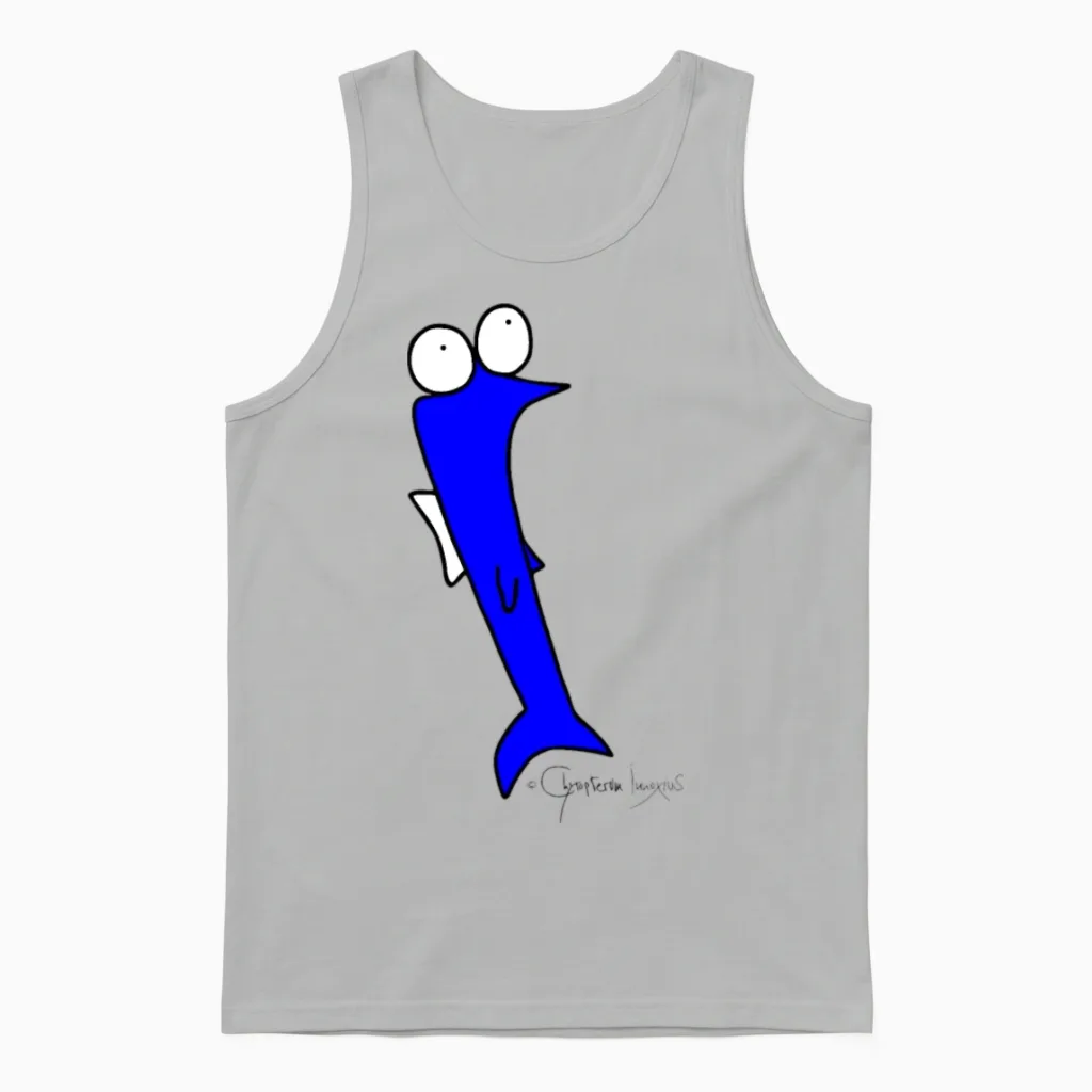Roach - Piscis Rutilus Unisex Tank Top in Ash