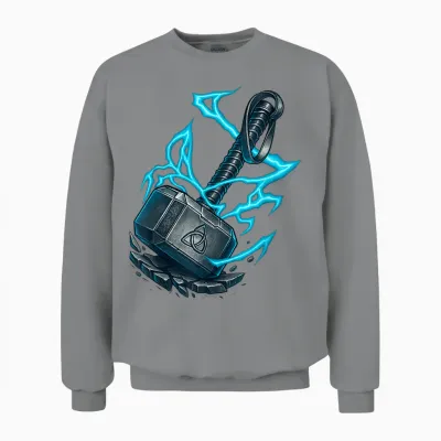 Wikinger Thors Hammer - Nordic Berserker Mjolnir Mythologie Unisex Sweatshirt - Sport Grey