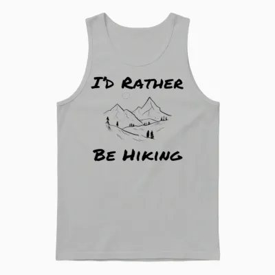 I'd Rather Be Hiking | Hiking Adventures Unisex Tank Top - Ash