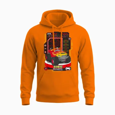 Sonic Le Hérisson : Crossworlds Unisex Hoodie - Safety Orange