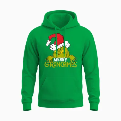 Grinch - Merry Grinchmas Christmas Unisex Hoodie - Irish Green