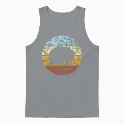 Hedgehog Retro Unisex Tank Top - Sport Grey