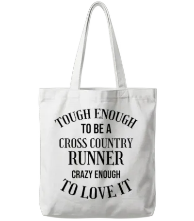 Cross Country Running Gift Xc Cross Country Runner Tote Bags - White