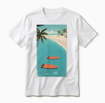 Just Chill Retro V1 Unisex T-Shirt - White