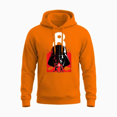 Kinder Star Wars Darth Vader 8 Geburtstag Unisex Hoodie - Safety Orange