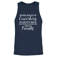 Co-Worker Work Made Us Coworkers Unisex Tank Top - Navy – 2
