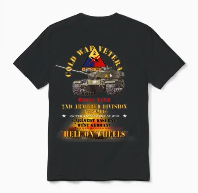2nd Armored Division Garlstedt Germany M60a1 Unisex T-Shirt - Black