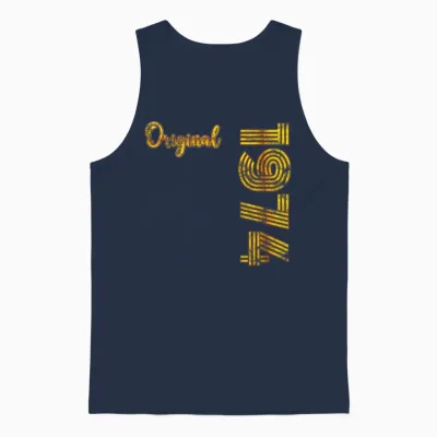 1974 Birthday Unisex Tank Top - Navy