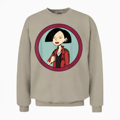 Mademark X Daria - Jane Lane “oh Bummer!” Daria Unisex Sweatshirt - Sand