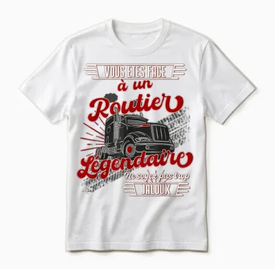 Road Humour Truck Driver Heavy Duty Vintage T-Shirt, Black Unisex T-Shirt - White