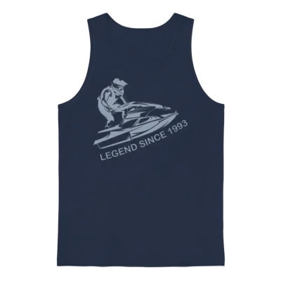 Jet Ski Legend 1993 Birthday Unisex Tank Top - Navy