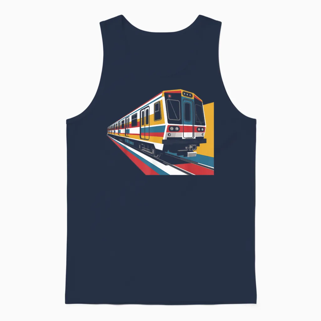 Trains Métropolitains Conducteurs De Train Conducteur De Train Unisex Tank Top in Navy