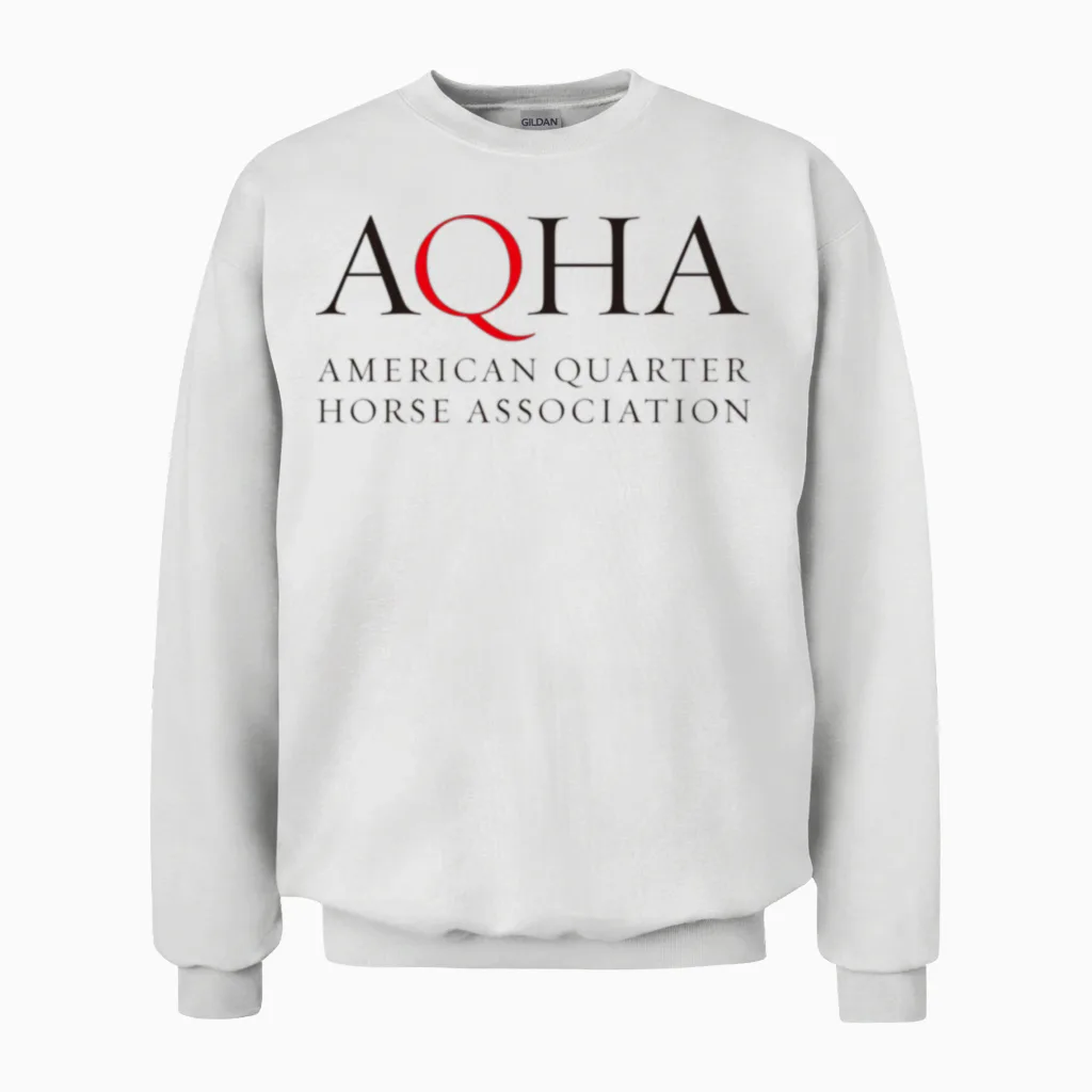 American Quarter Horse Association Unisex Sweatshirt in White