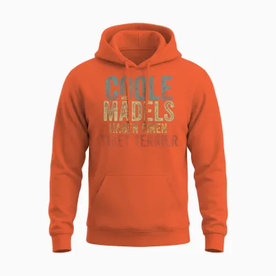 Coole Mädels Haben Einen Tibet Terrier T-Shirt, Black Unisex Hoodie - Orange