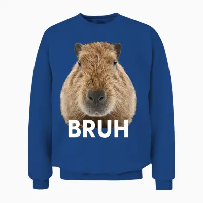 Capybara Bruh Unisex Sweatshirt - Royal