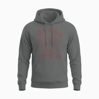 Official Tour Queen 75 T-Shirt, Black, S Unisex Hoodie - Graphite Heather