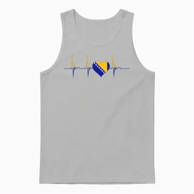 Bosnien Und Herzegowina Flagge Bosnische Wurzeln Unisex Tank Top - Ash