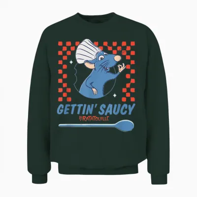Disney & Pixar's Ratatouille Remy Gettin' Saucy Restaurant Unisex Sweatshirt - Forest