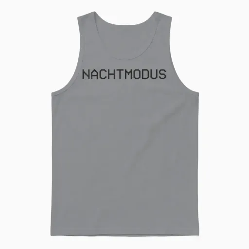 Sleep Shirt Pyjamas Nightdress Night Mode T-Shirt, Gray Unisex Tank Top - Sport Grey