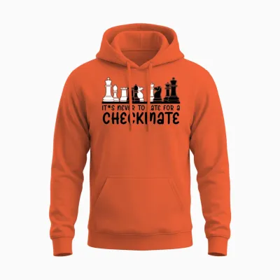 Chess Pieces Chess Set Chess Player Unisex Hoodie - Orange